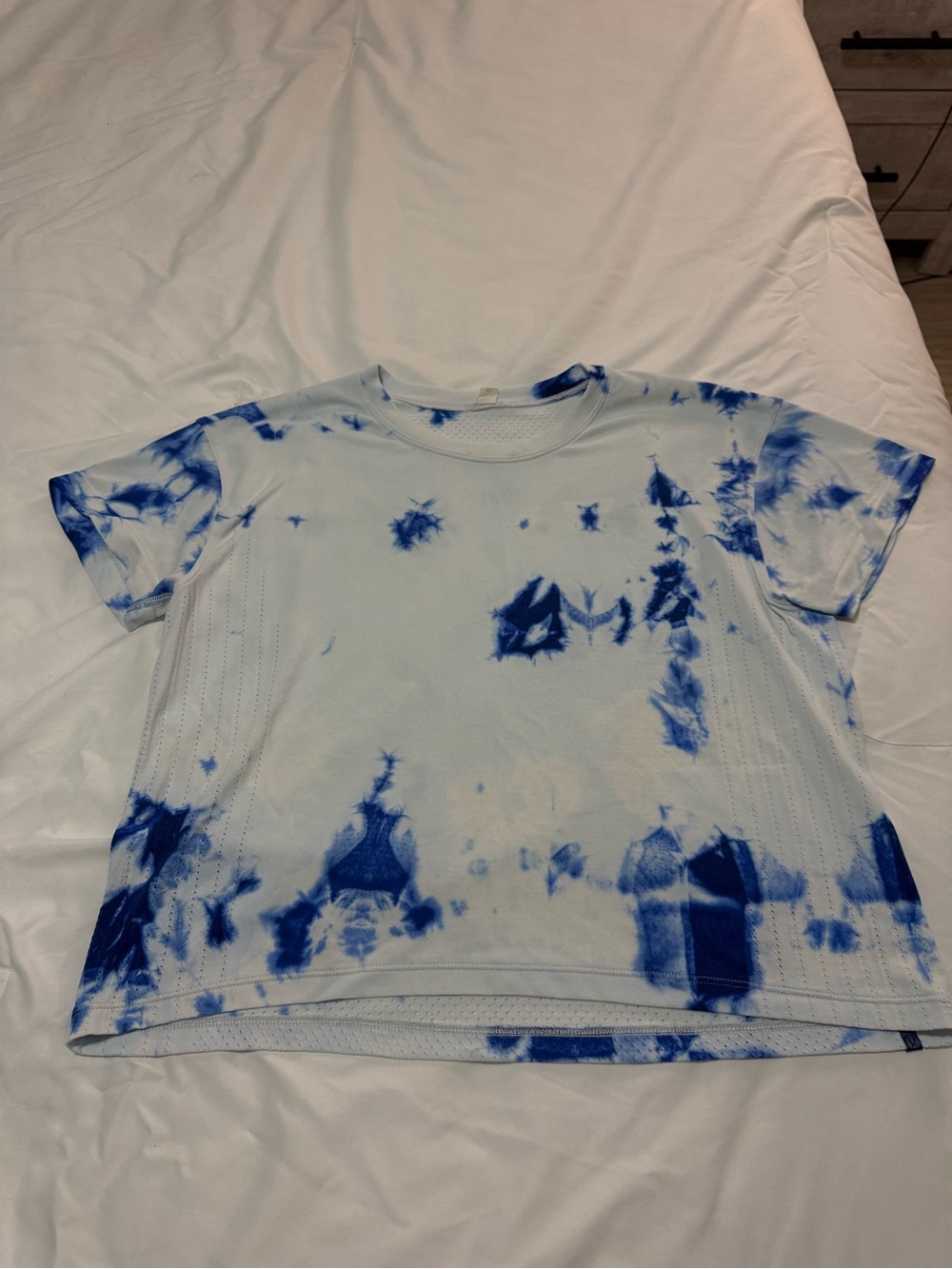 Lululemon Train to Be Short Sleeve *Shibori Shirt - Regatta Blue